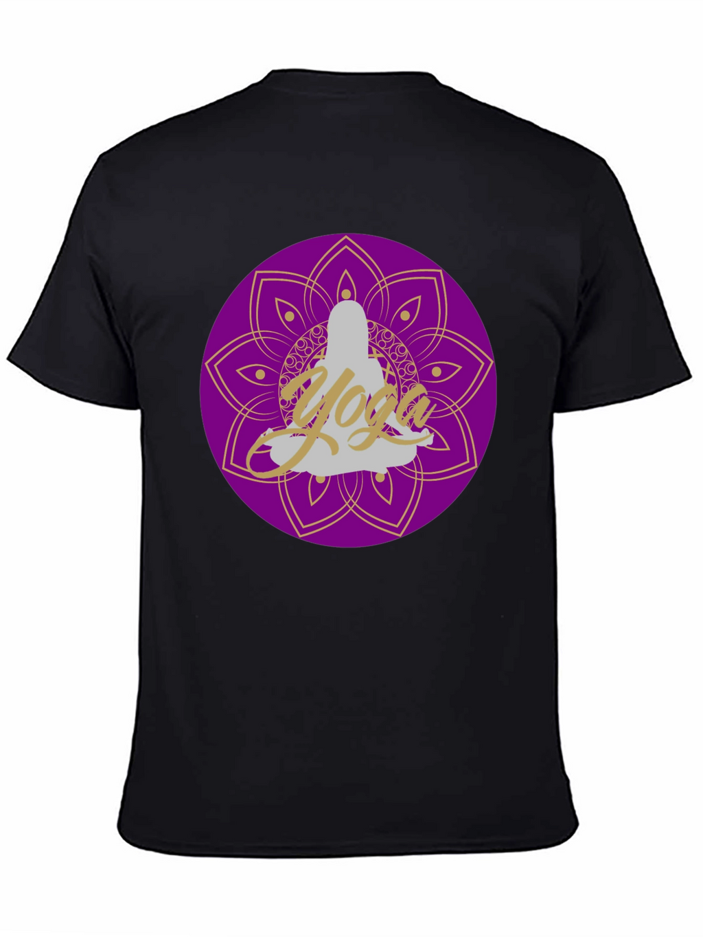 Yoga Meditation Mandala T-Shirt Spiritual Design