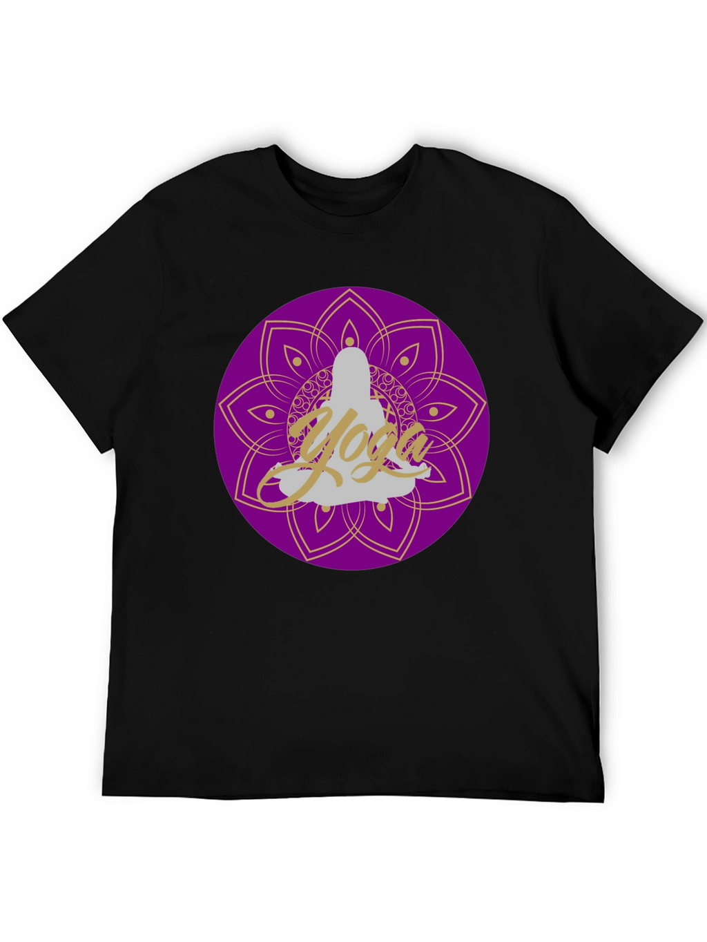 Yoga Meditation Mandala T-Shirt Spiritual Design