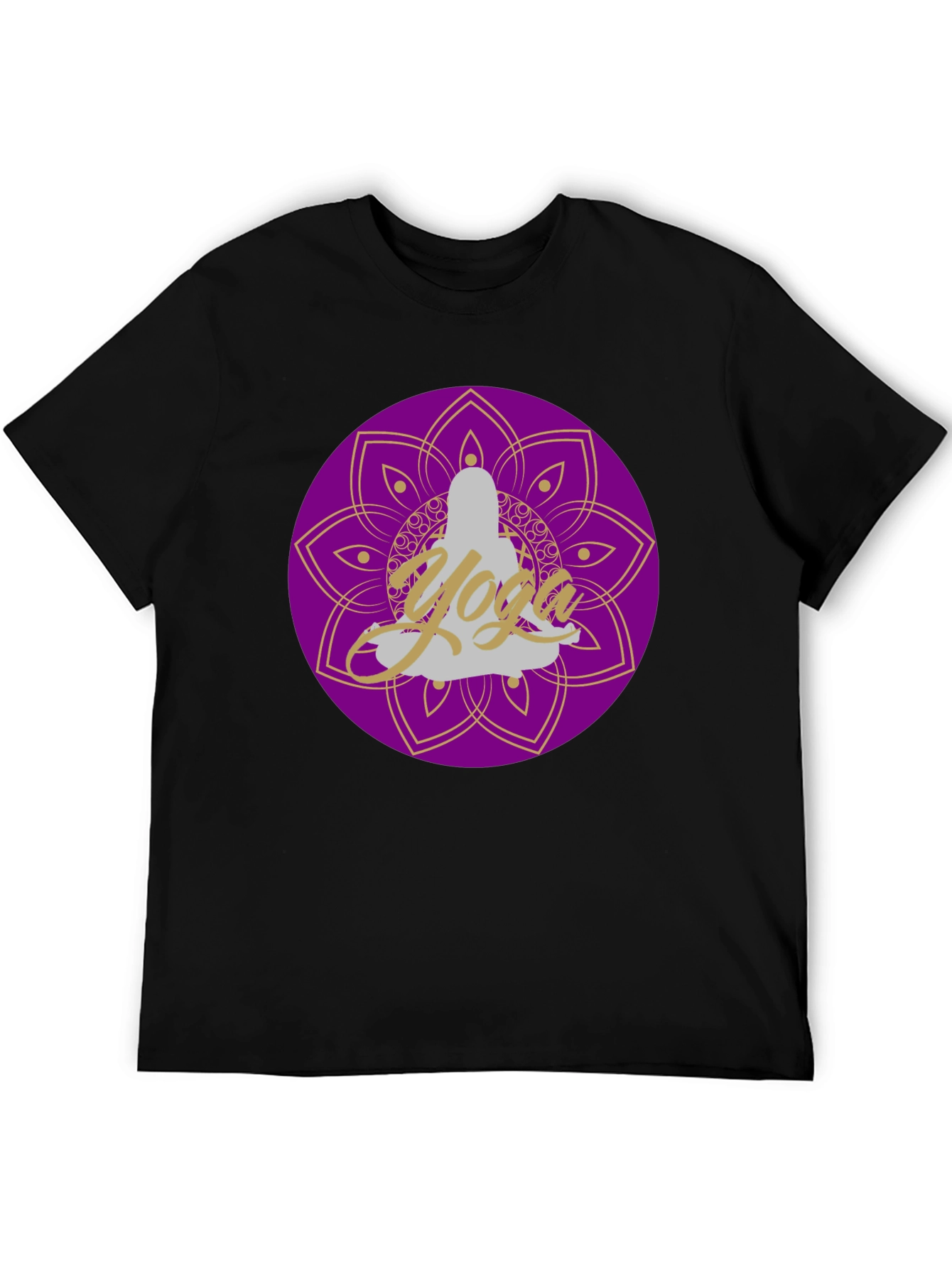 Yoga Meditation Mandala T-Shirt Spiritual Design