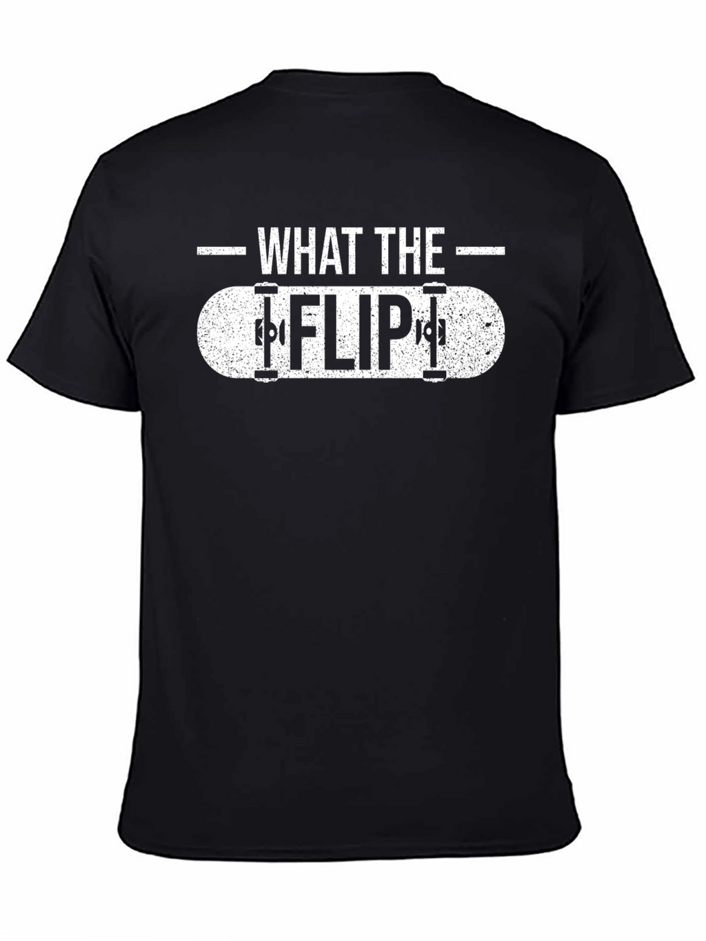 What the Flip Skateboard Graphic Tee - Black