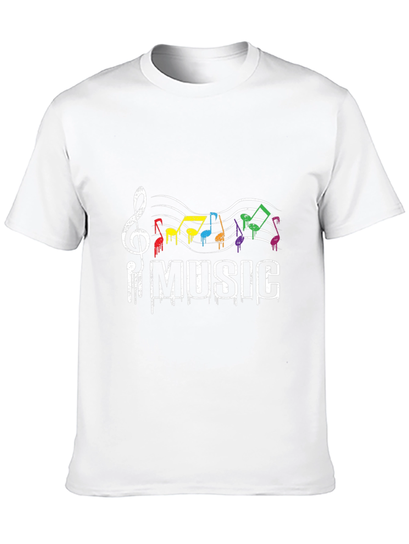 Rainbow Music Notes T-Shirt