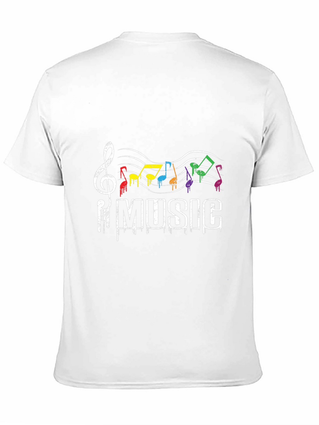 Rainbow Music Notes T-Shirt