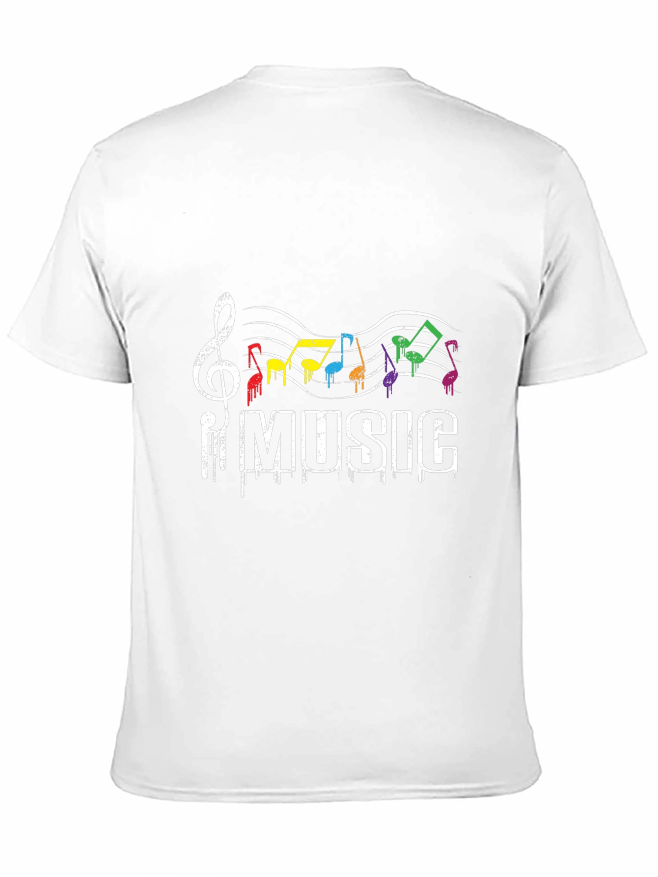 Rainbow Music Notes T-Shirt