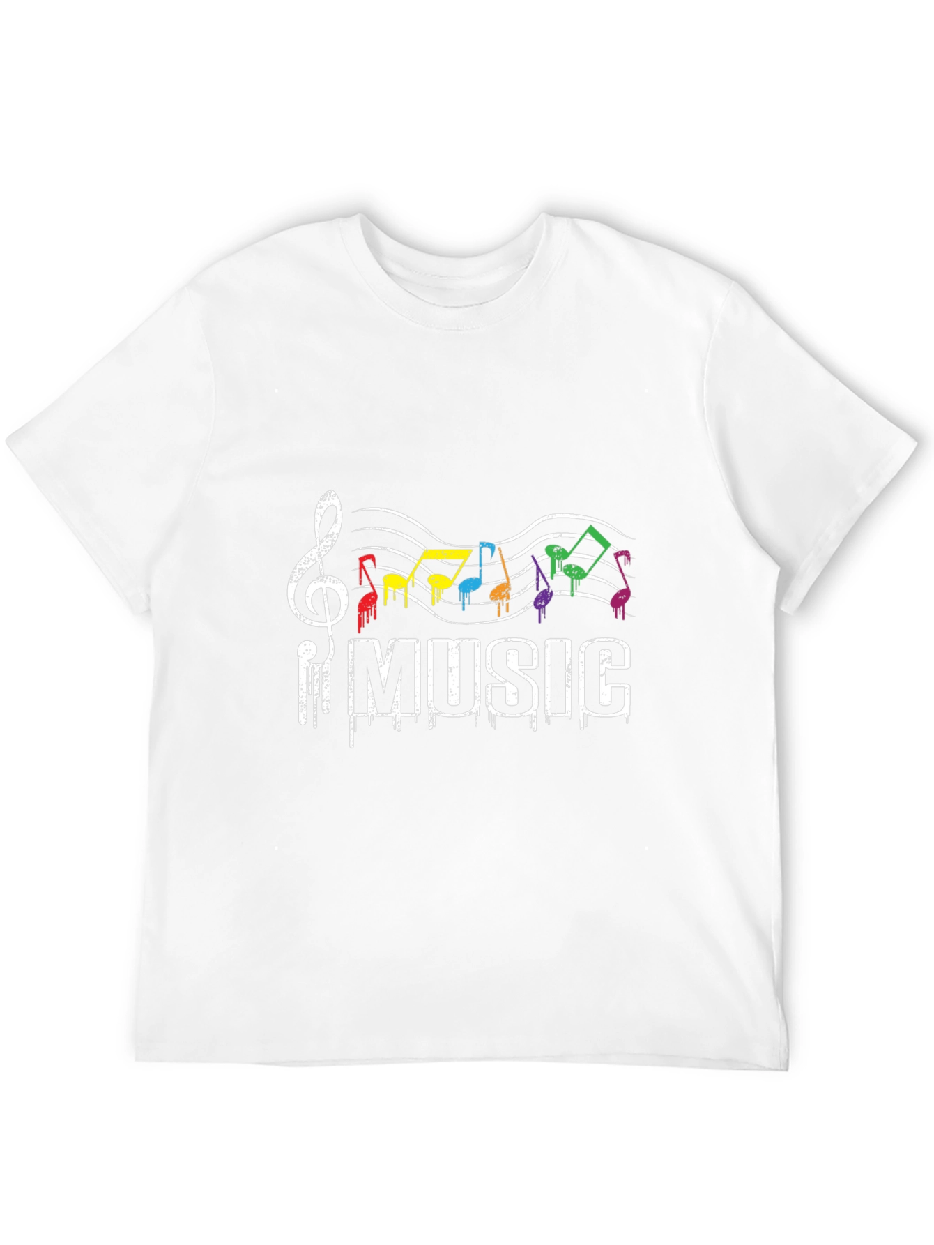Rainbow Music Notes T-Shirt