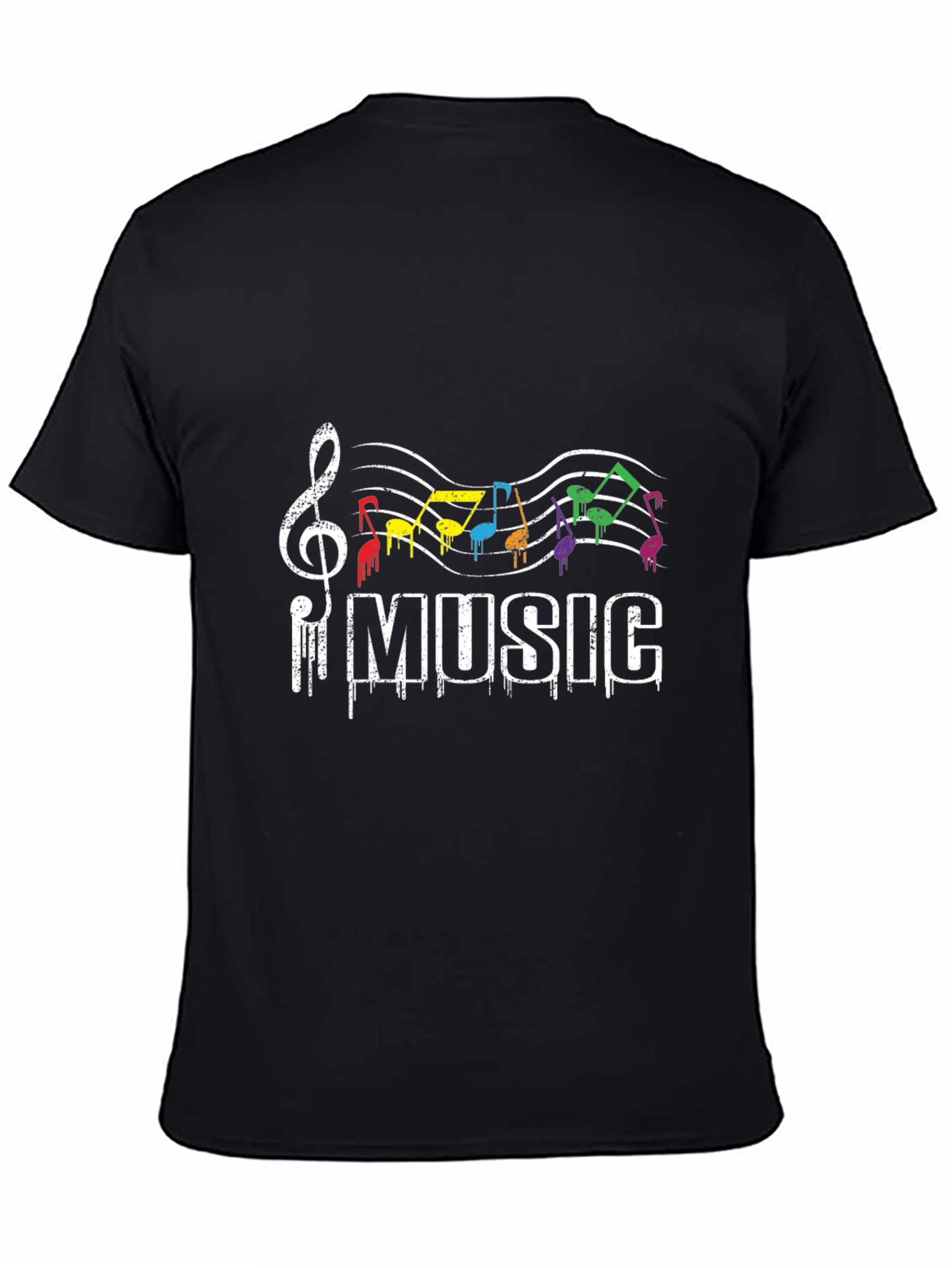 Rainbow Music Notes T-Shirt