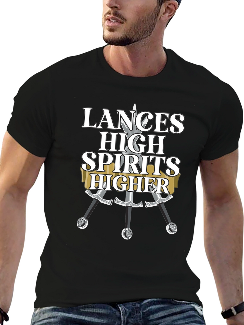 Lances High Spirits Higher Black T-Shirt