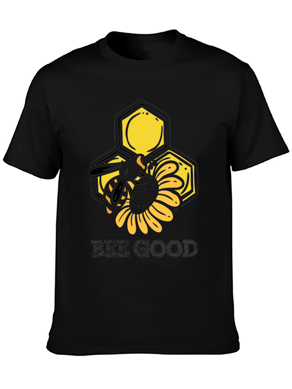 Bee Good Graphic Tee - Black Cotton T-Shirt