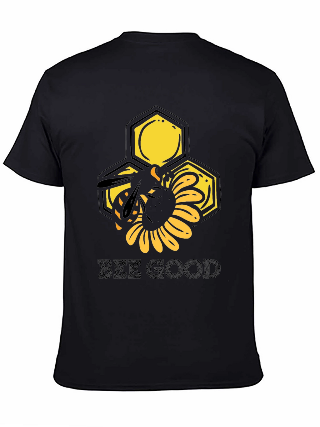 Bee Good Graphic Tee - Black Cotton T-Shirt