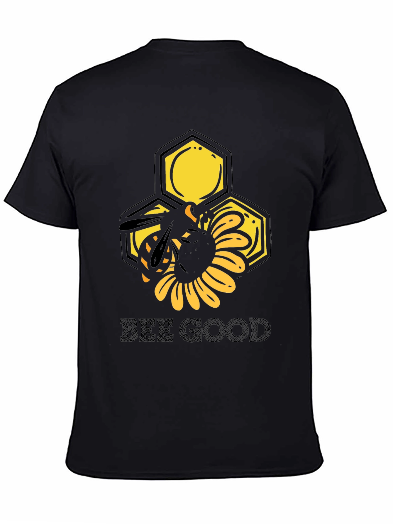 Bee Good Graphic Tee - Black Cotton T-Shirt