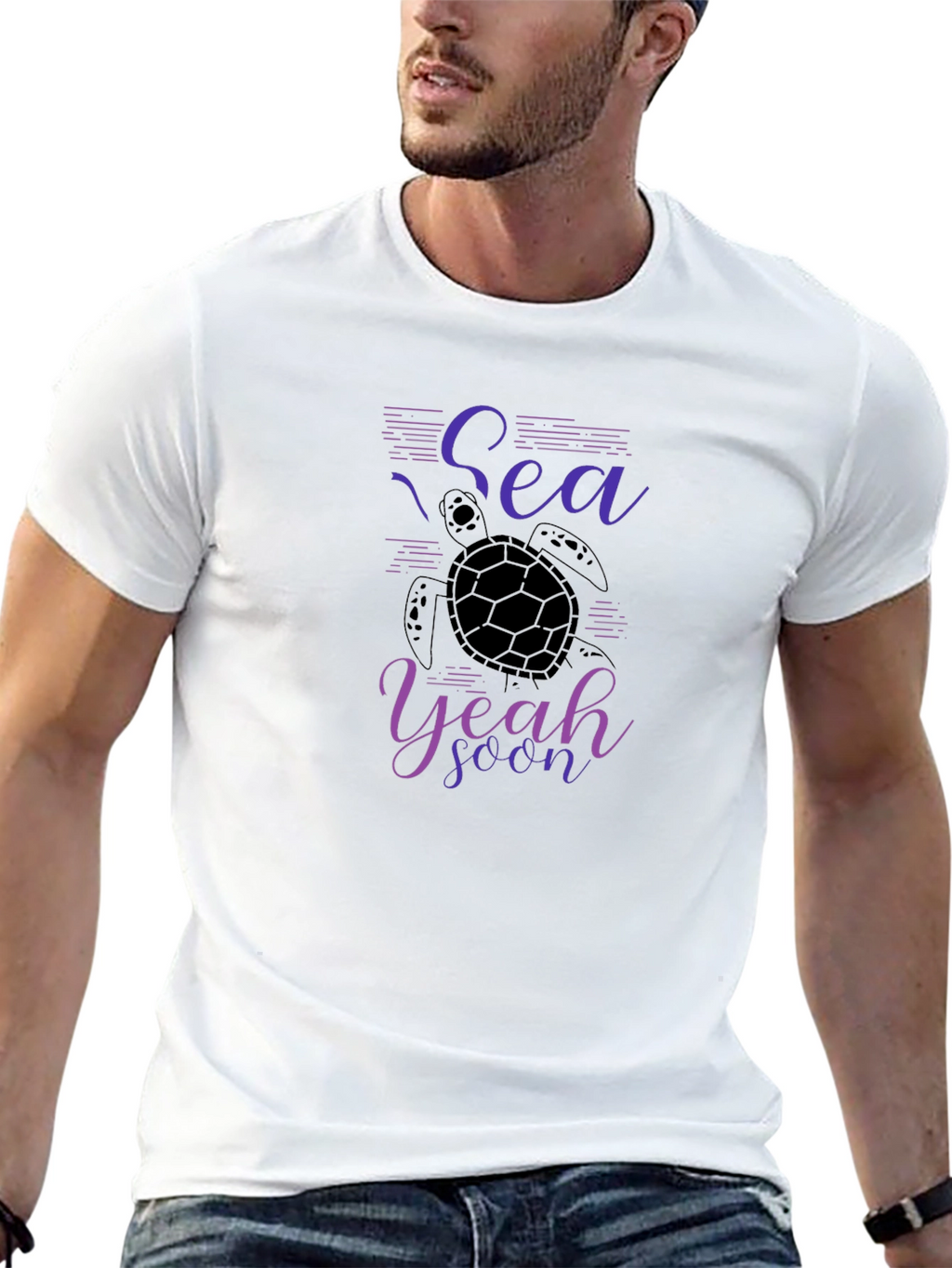 Sea Turtle Graphic Tee - Sea Yeah Soon