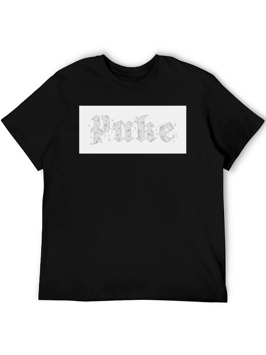 Gothic Text Tee - Unique Design Casual Wear