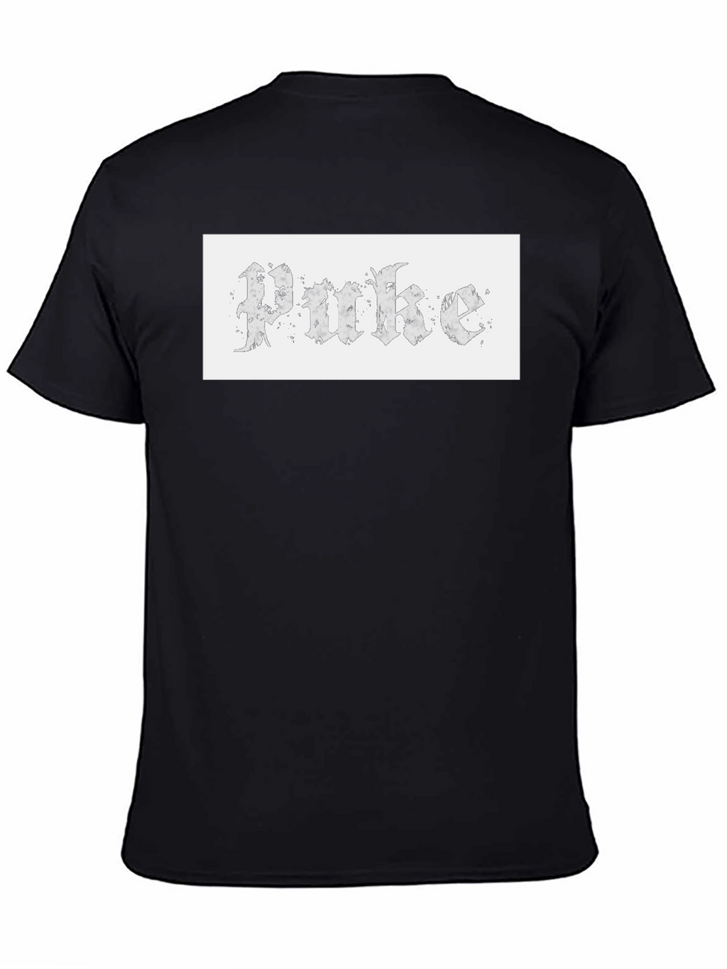 Gothic Text Tee - Unique Design Casual Wear