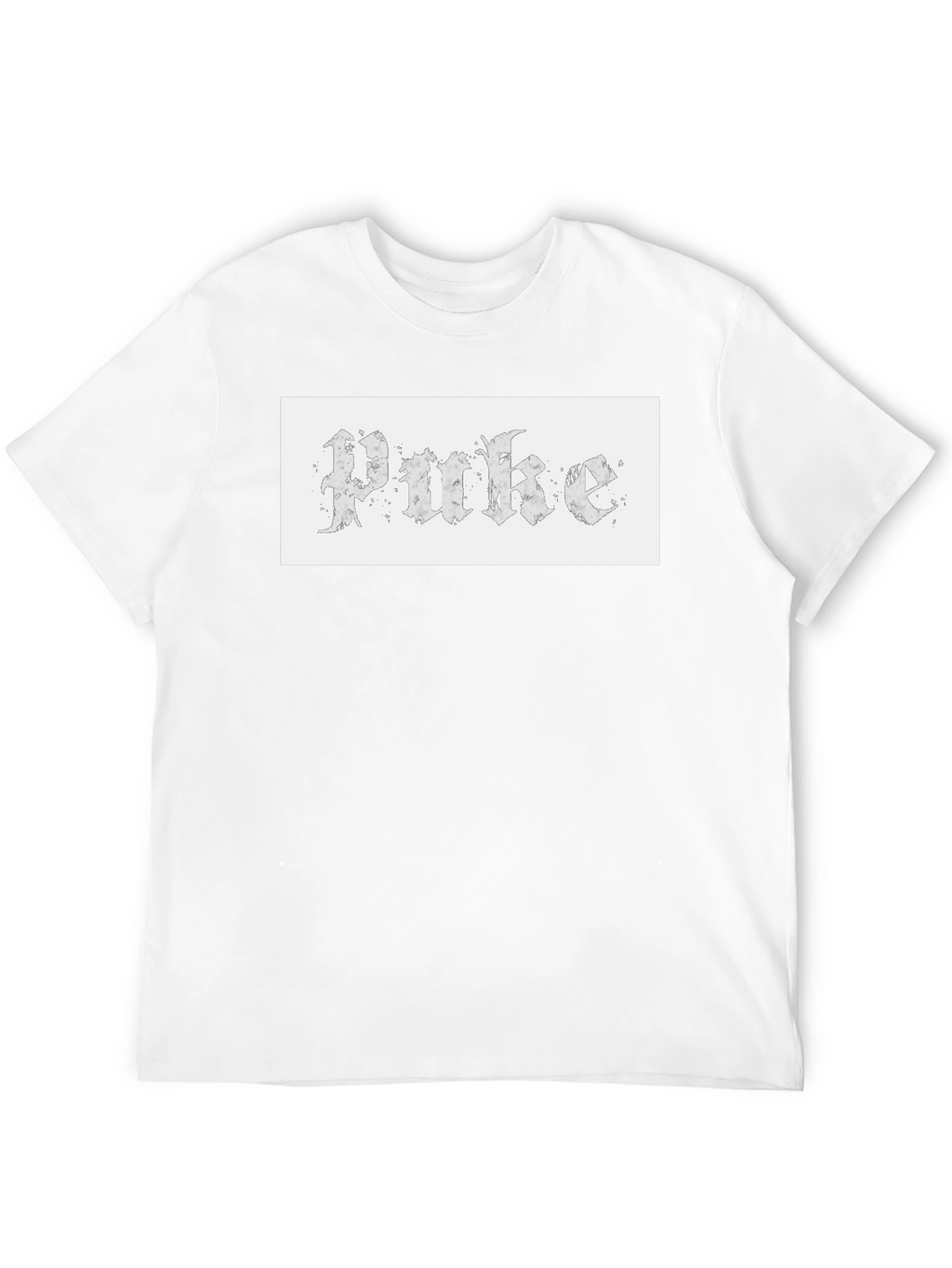 Gothic Text Tee - Unique Design Casual Wear