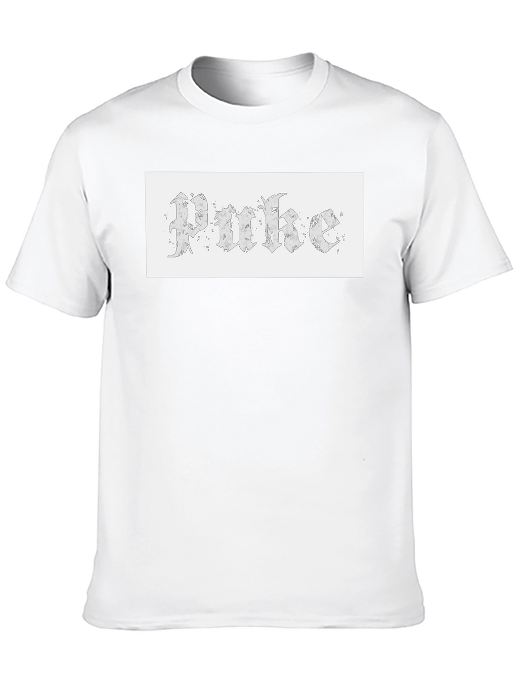 Gothic Text Tee - Unique Design Casual Wear