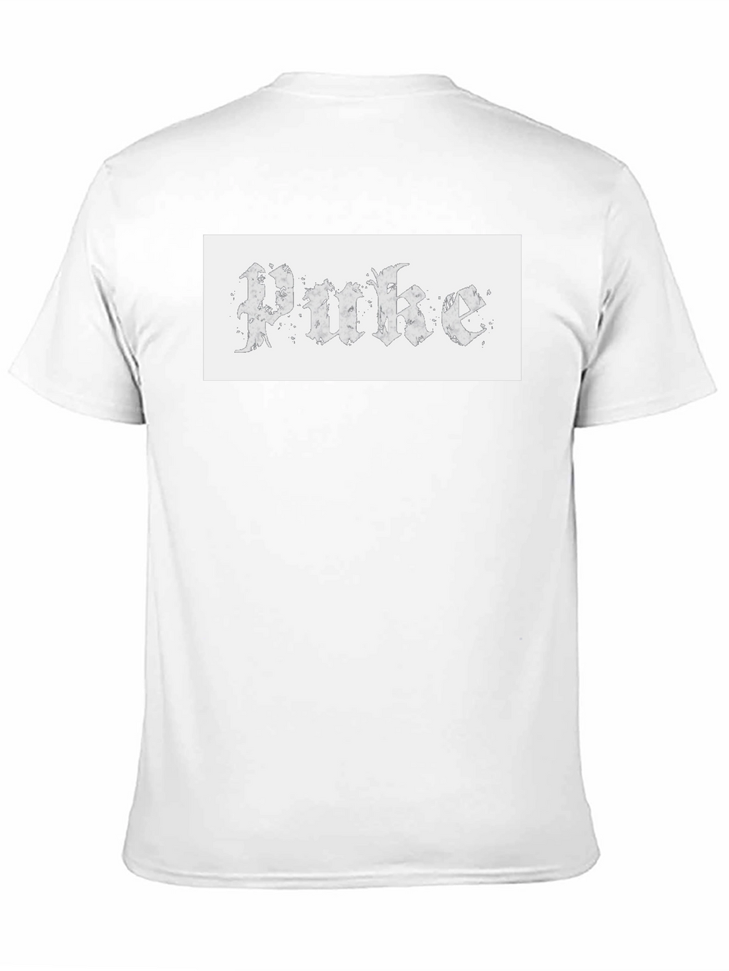 Gothic Text Tee - Unique Design Casual Wear