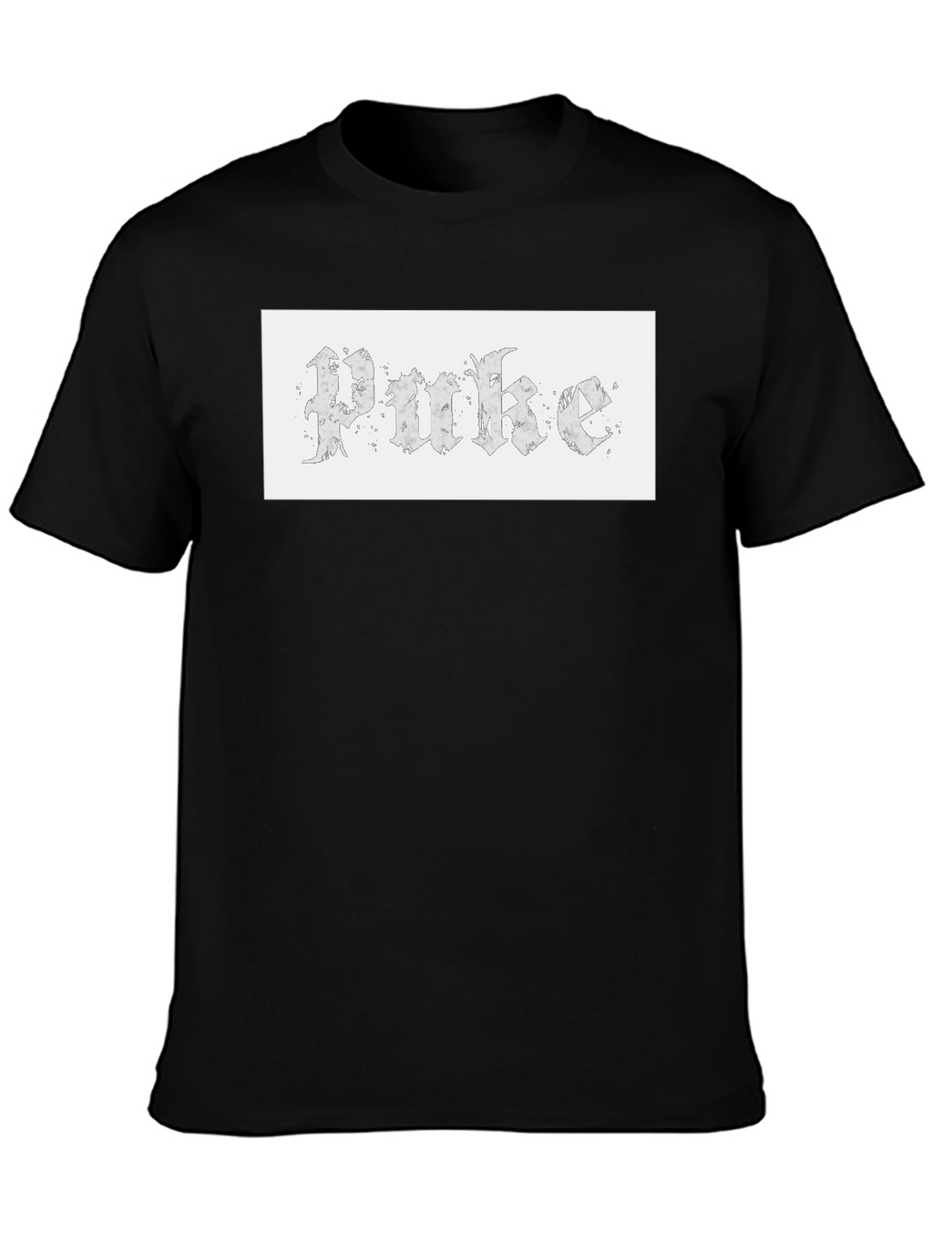 Gothic Text Tee - Unique Design Casual Wear