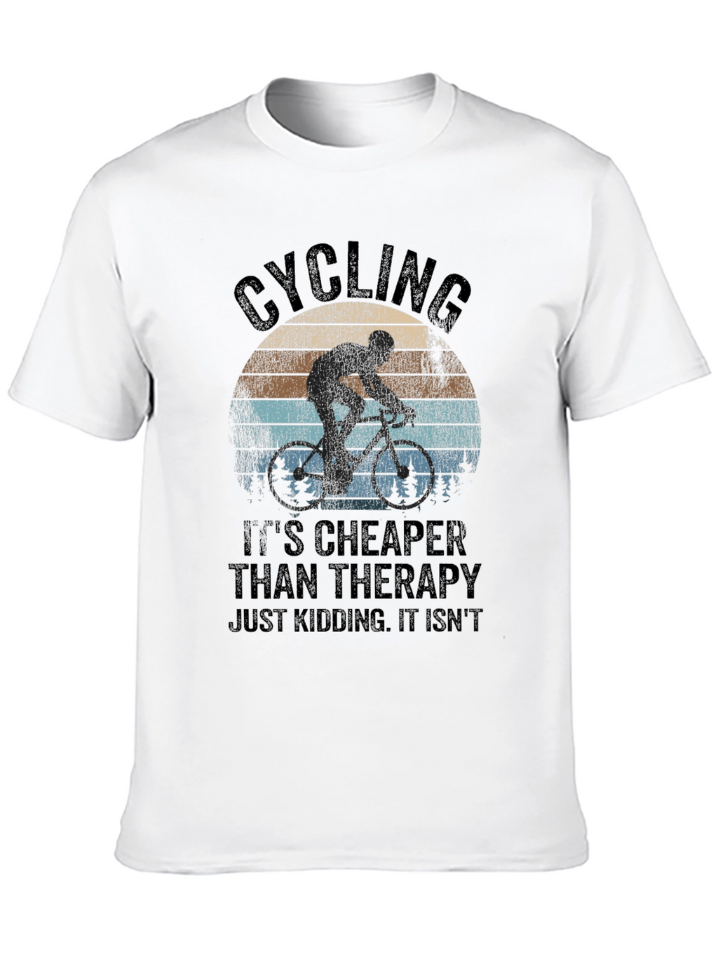 Cycling Therapy Graphic T-Shirt - Black