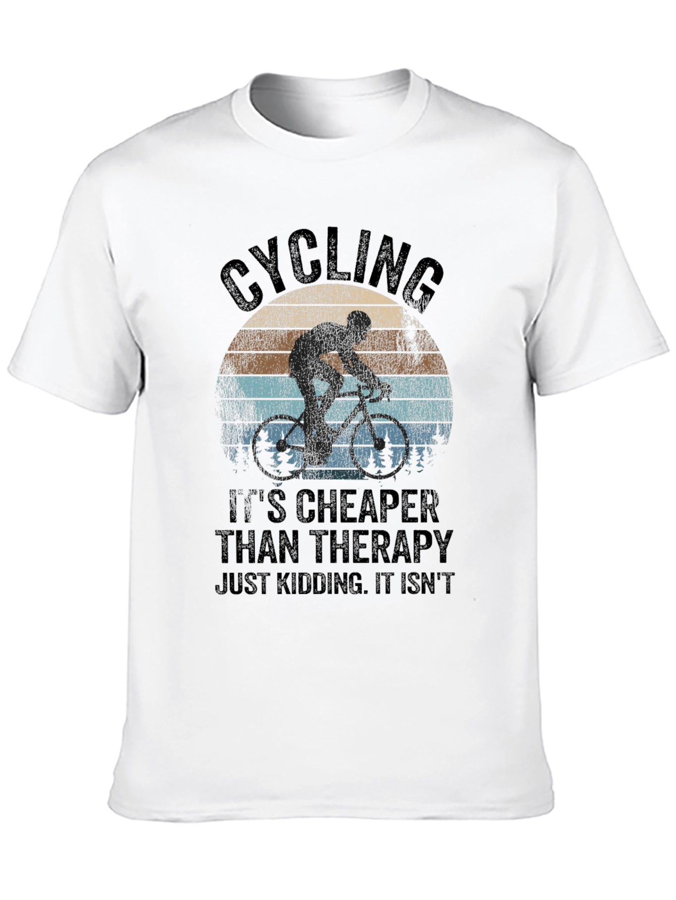 Cycling Therapy Graphic T-Shirt - Black