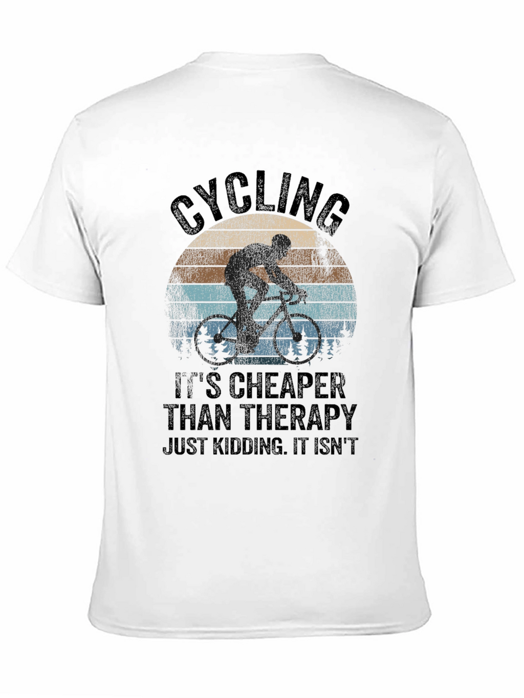 Cycling Therapy Graphic T-Shirt - Black