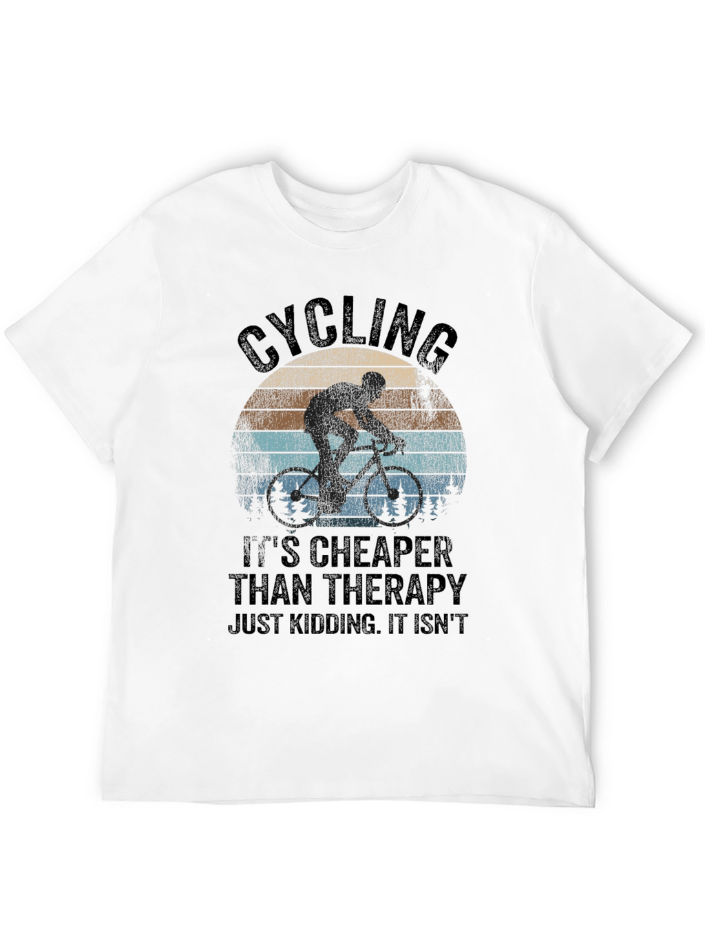Cycling Therapy Graphic T-Shirt - Black