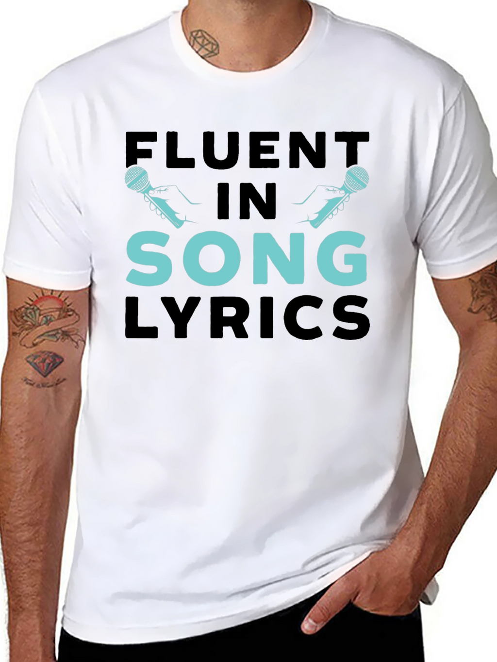 Fluent In Song Lyrics Graphic Tee