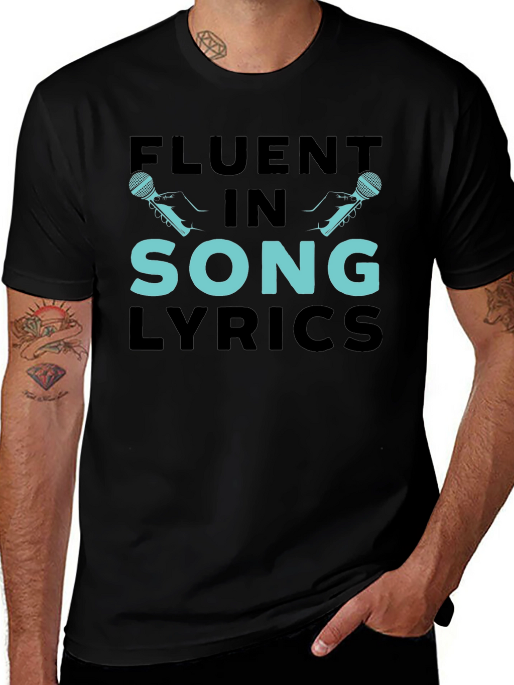 Fluent In Song Lyrics Graphic Tee