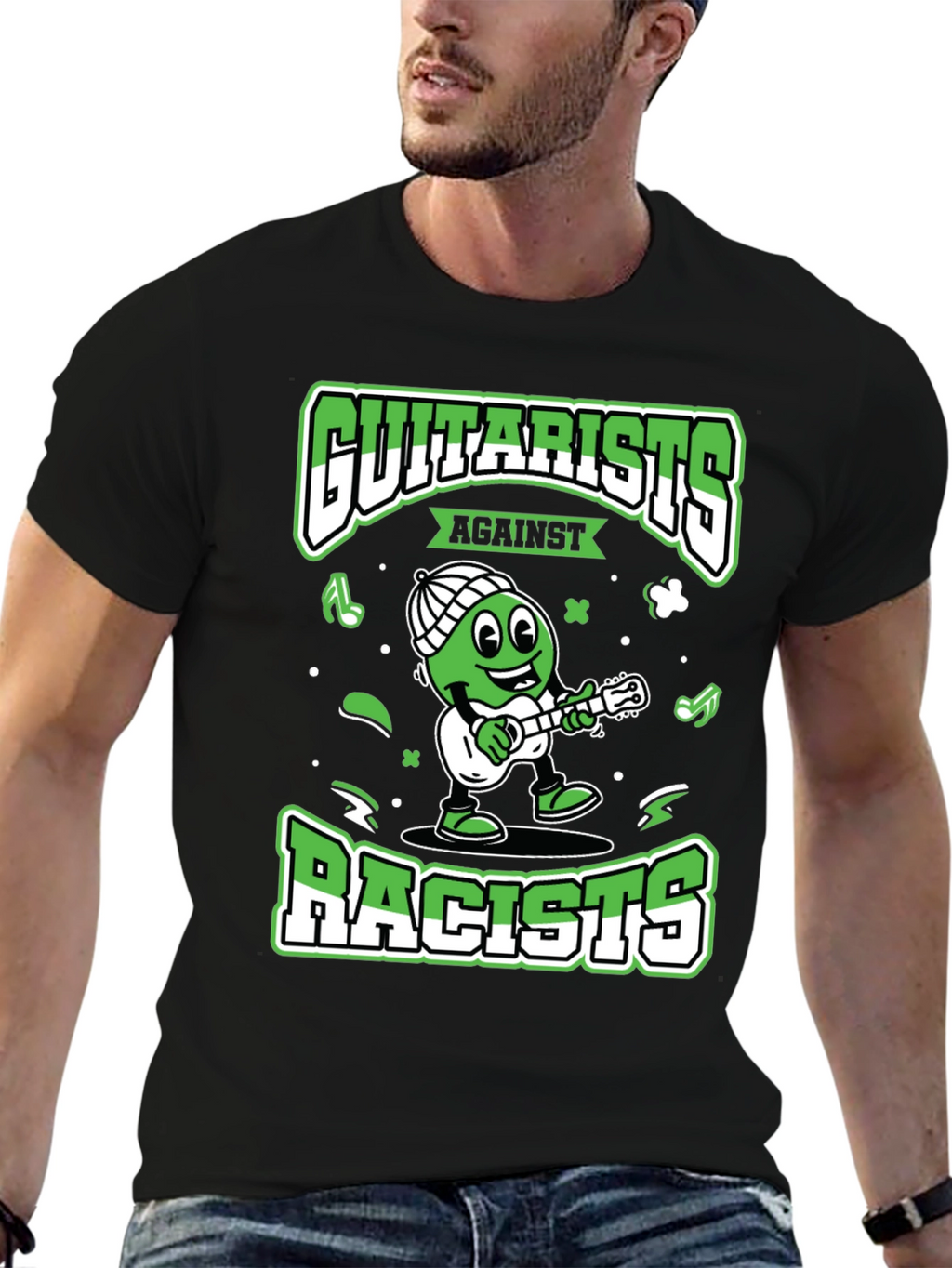 Guitarists Against Racists Graphic T-Shirt