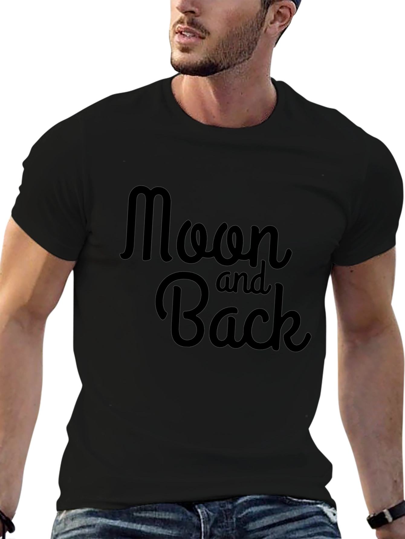 Moon and Back Graphic Tee