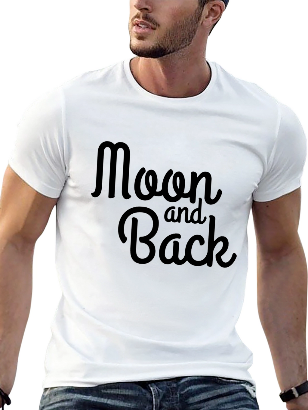 Moon and Back Graphic Tee