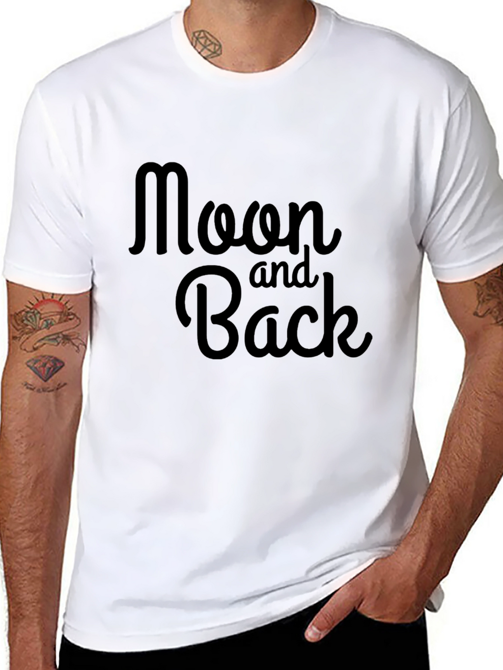 Moon and Back Graphic Tee