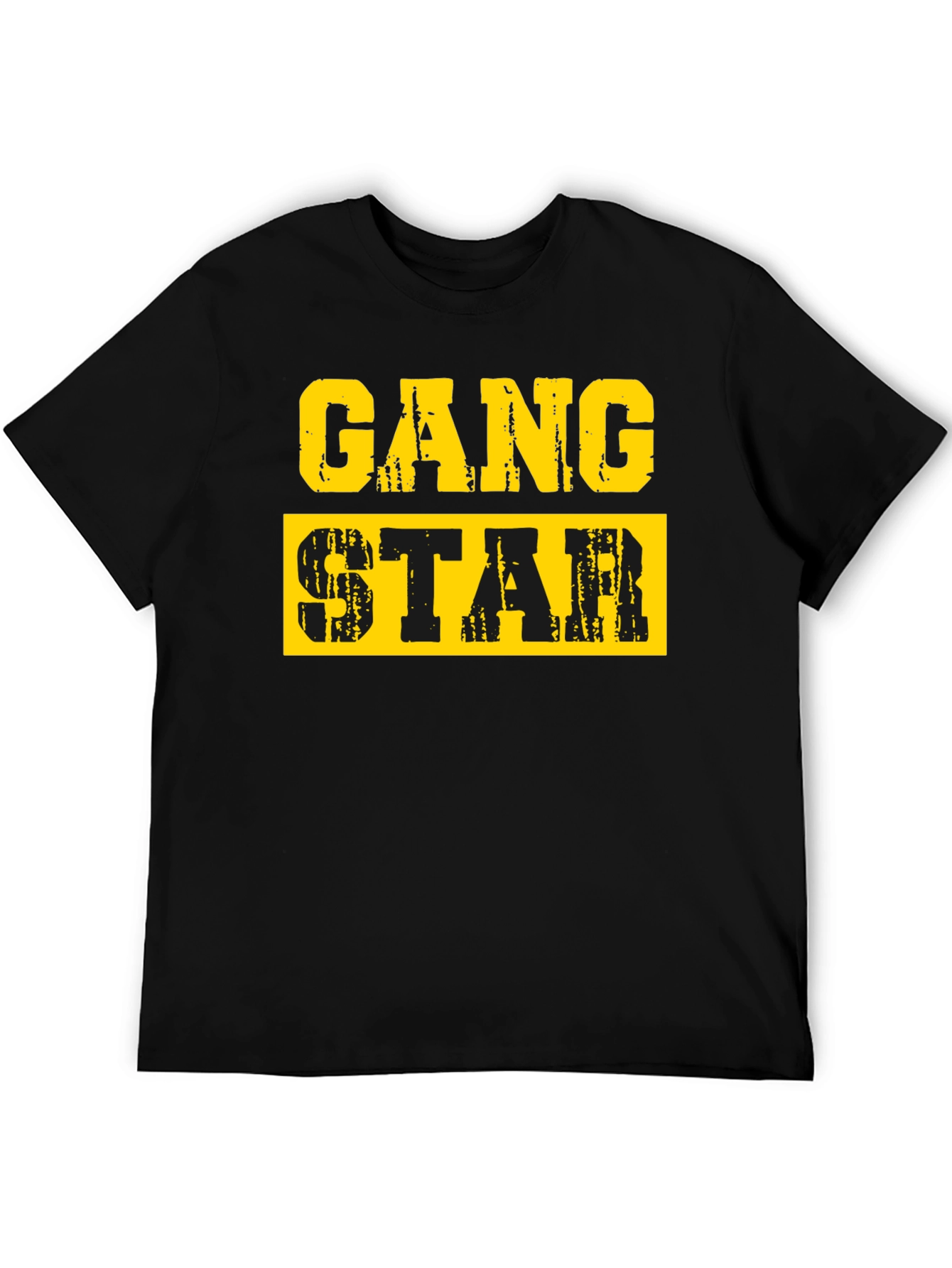 Gang Star Graphic T-Shirt - Black