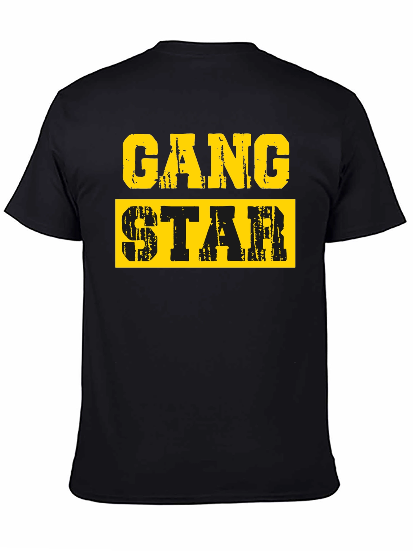 Gang Star Graphic T-Shirt - Black