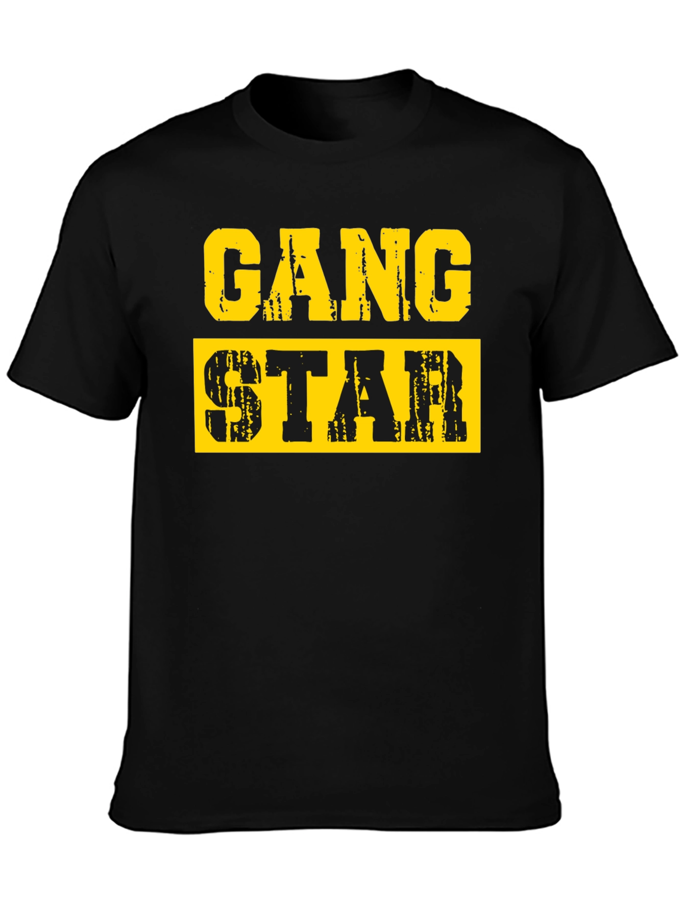 Gang Star Graphic T-Shirt - Black