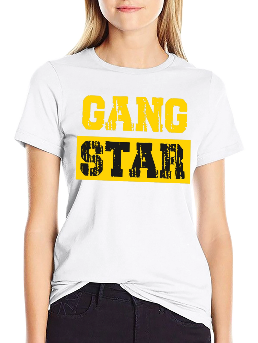 Gang Star Graphic T-Shirt - Black