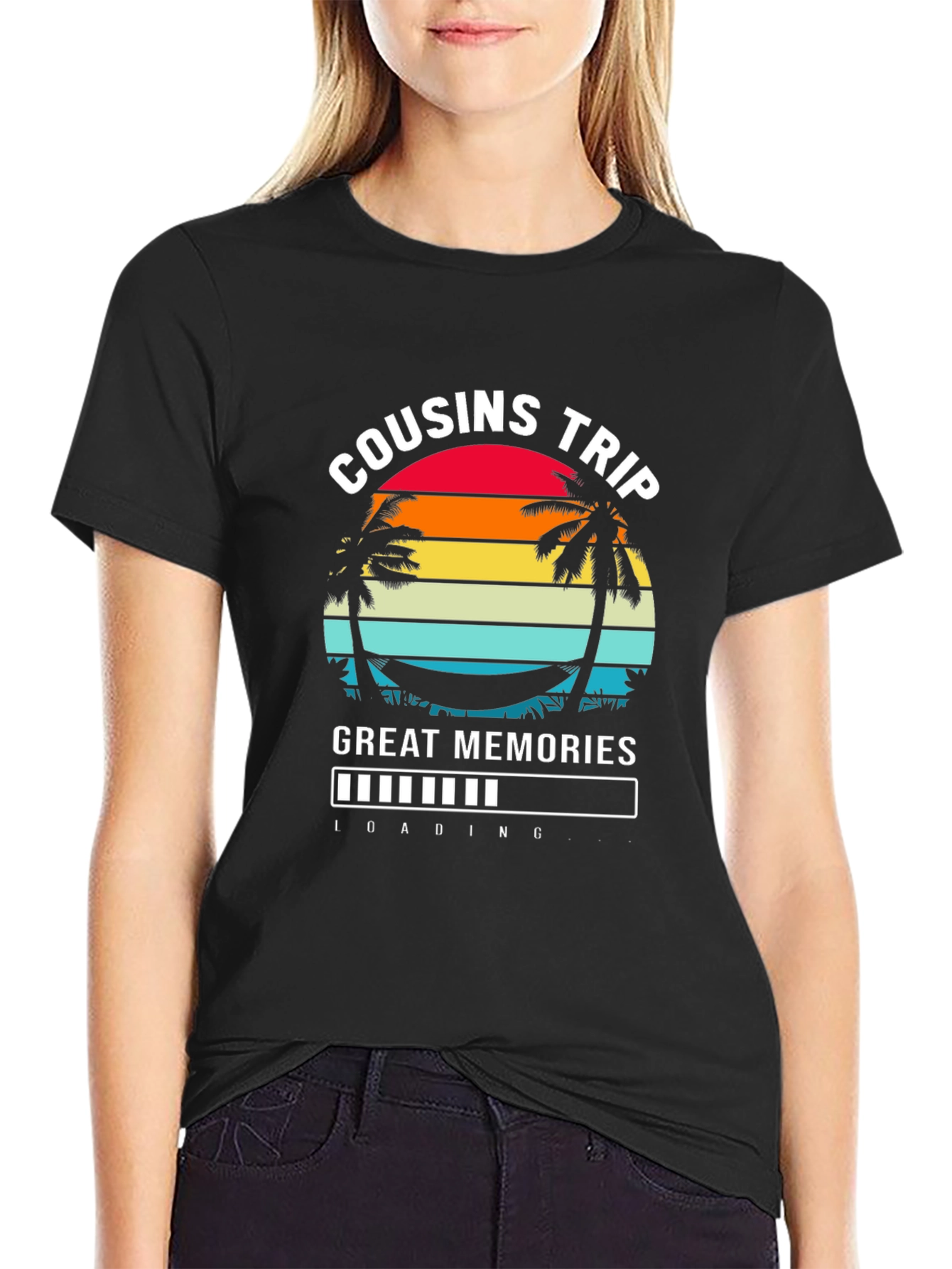 Cousins Trip T-Shirt - Great Memories Loading - Family Vacation Tee