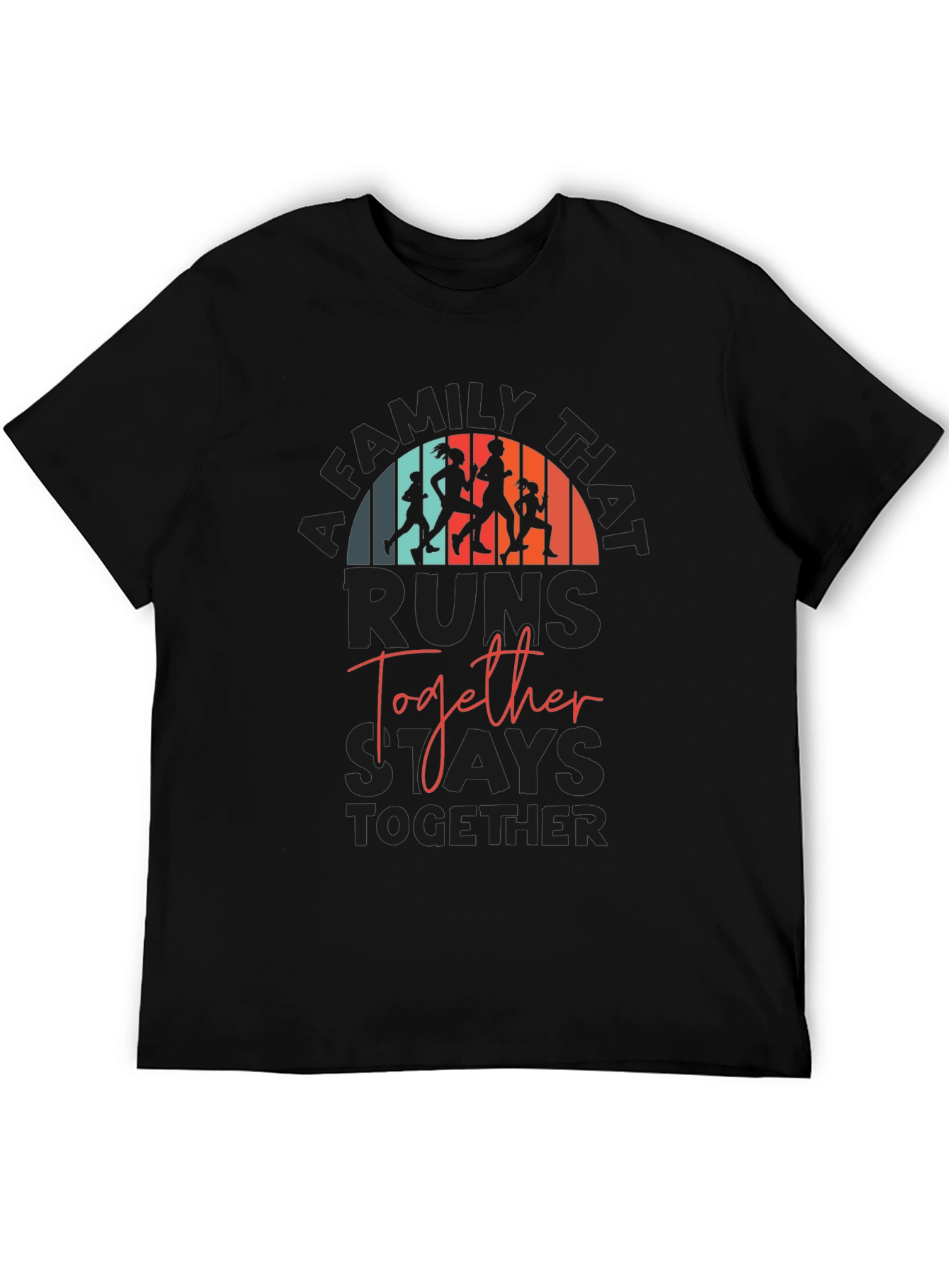 Family Running Together T-Shirt
