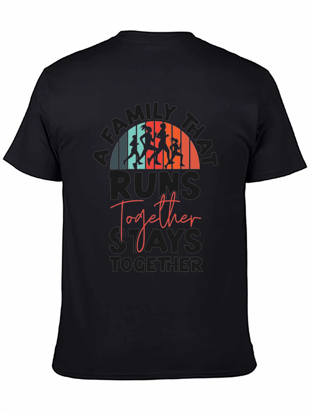 Family Running Together T-Shirt