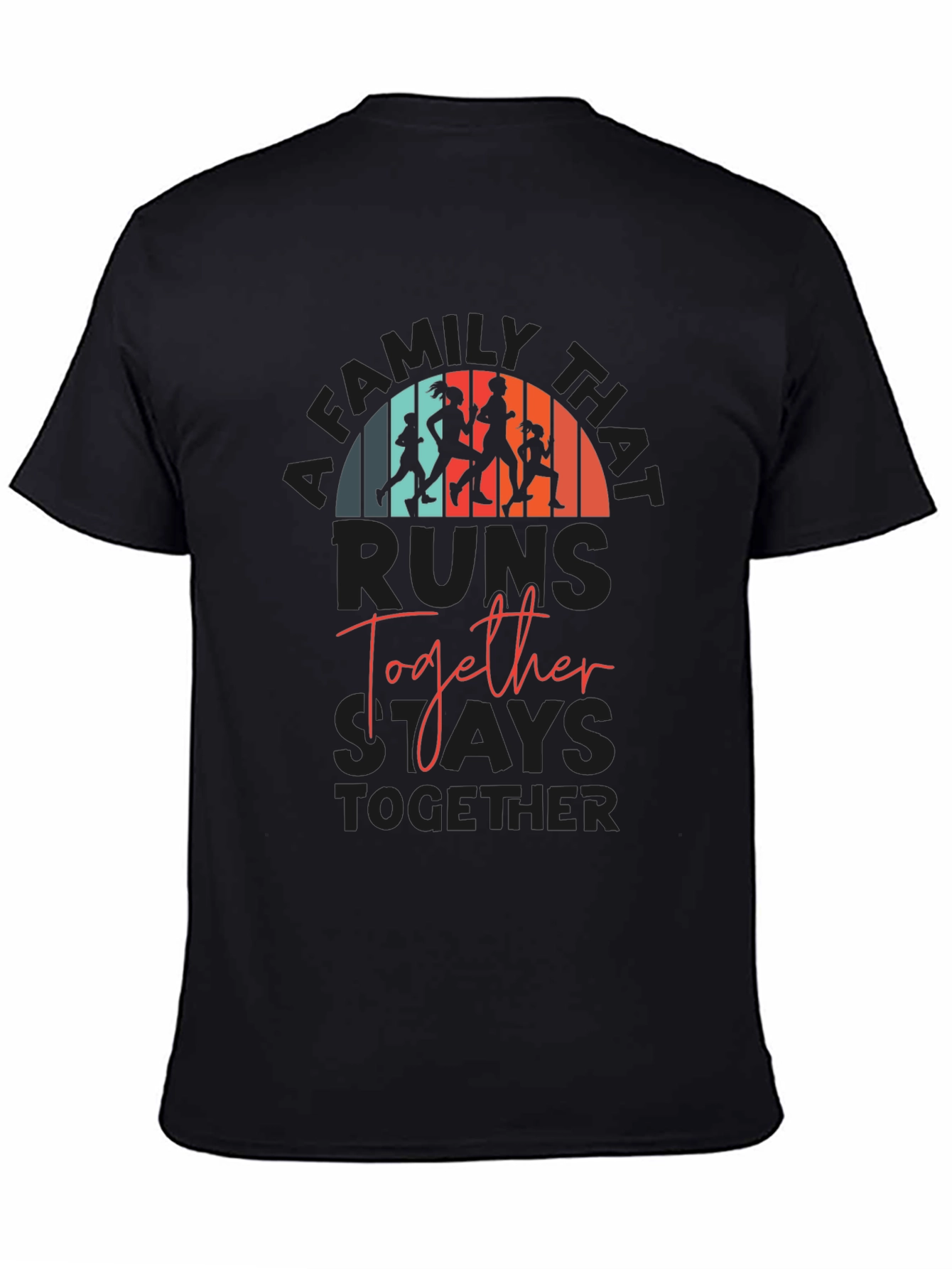 Family Running Together T-Shirt