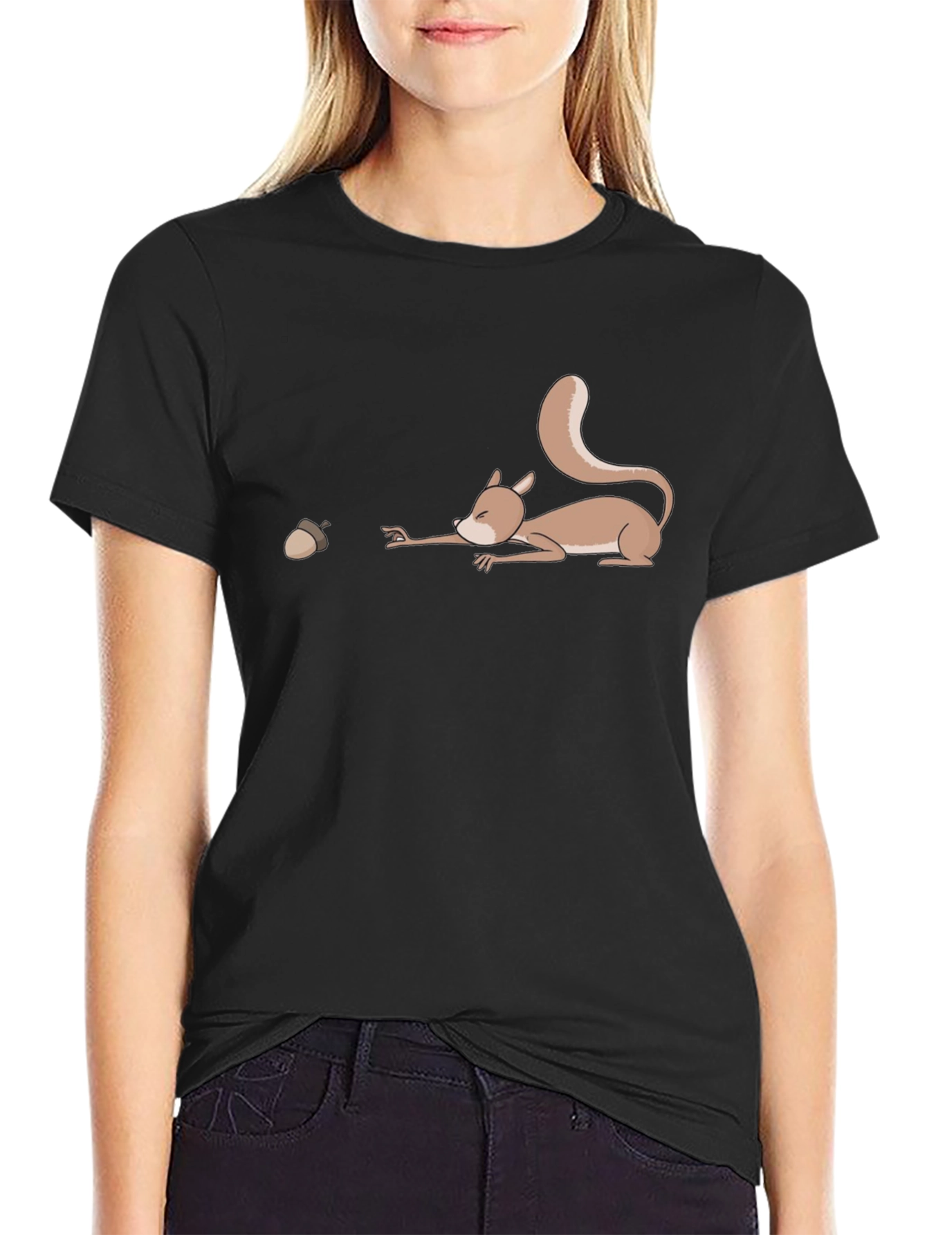 Funny Squirrel Reaching for Acorn T-Shirt
