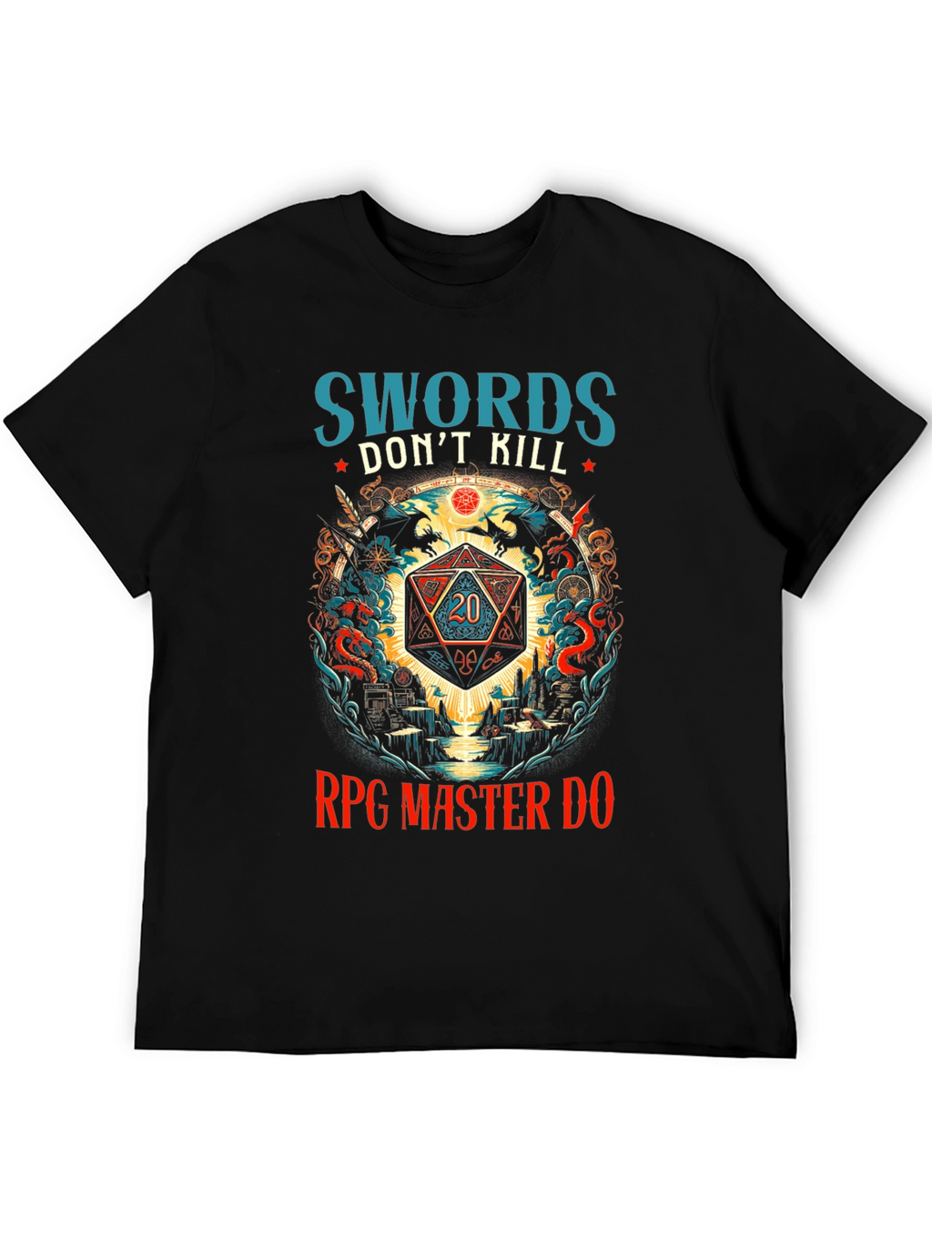 RPG Master Dice Graphic T-Shirt