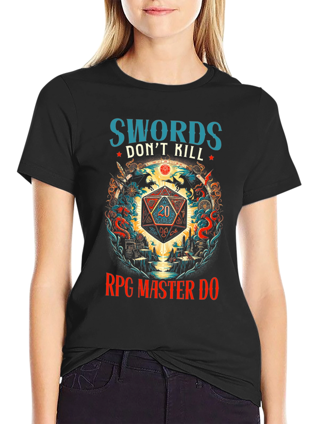RPG Master Dice Graphic T-Shirt