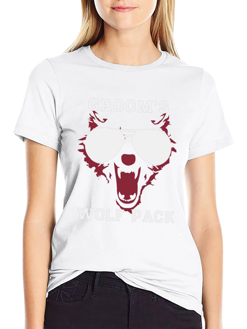 Grooms Wolf Pack Graphic Tee