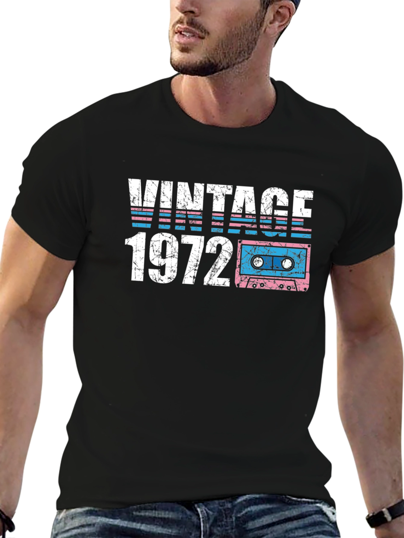 Vintage 1972 Cassette Tape Graphic T-Shirt