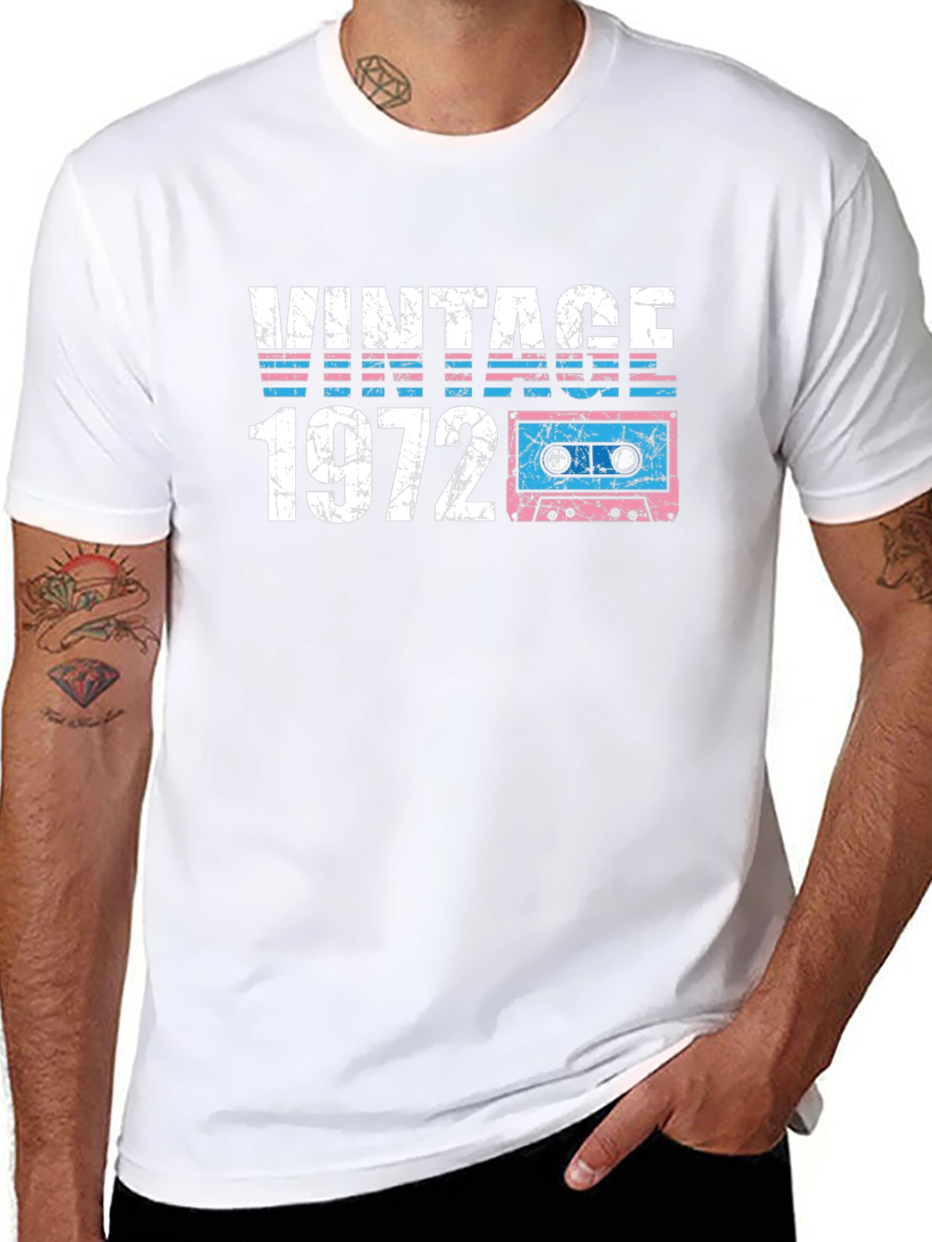 Vintage 1972 Cassette Tape Graphic T-Shirt