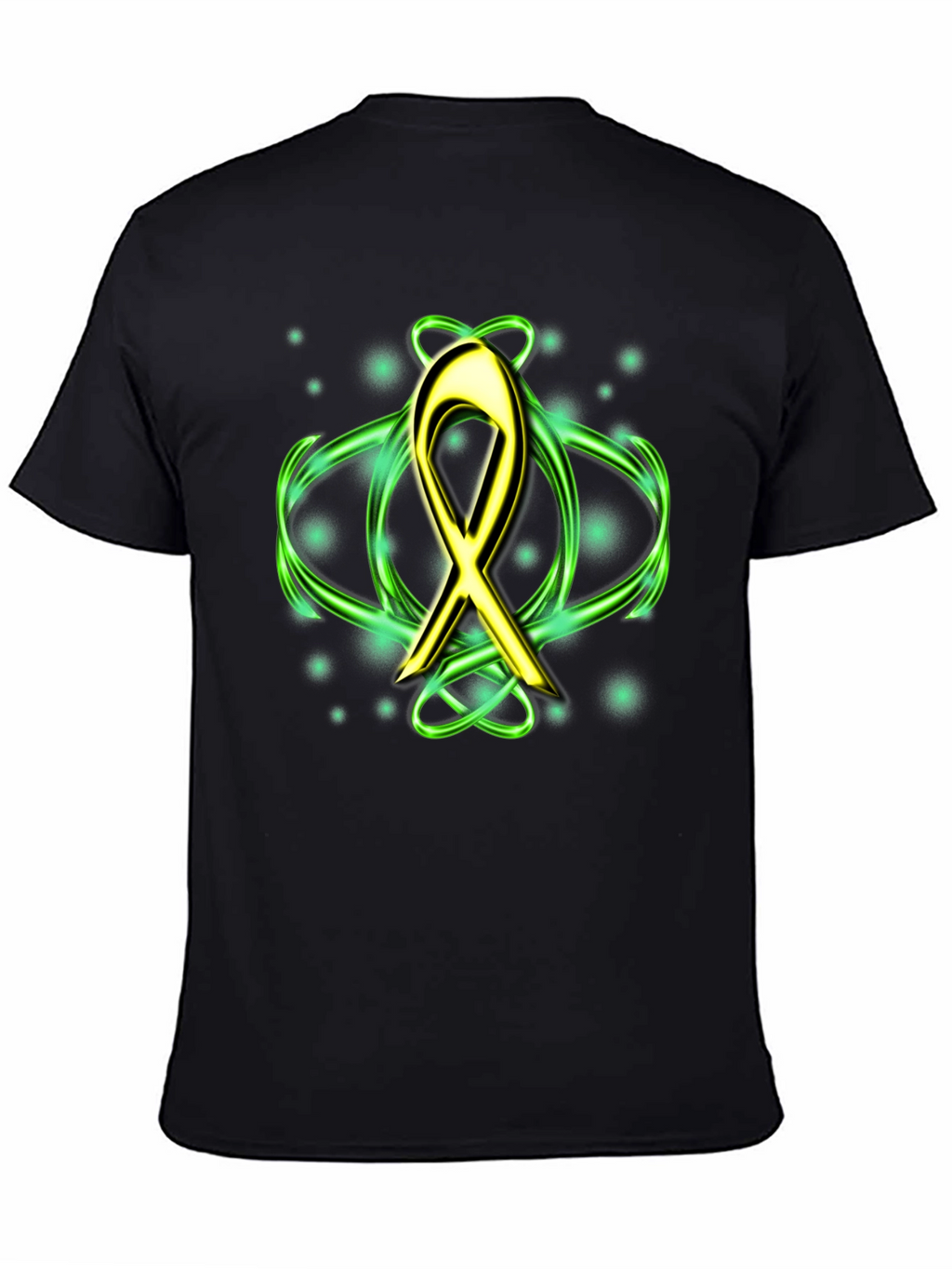 Gold Ribbon T-Shirt - Cancer Awareness