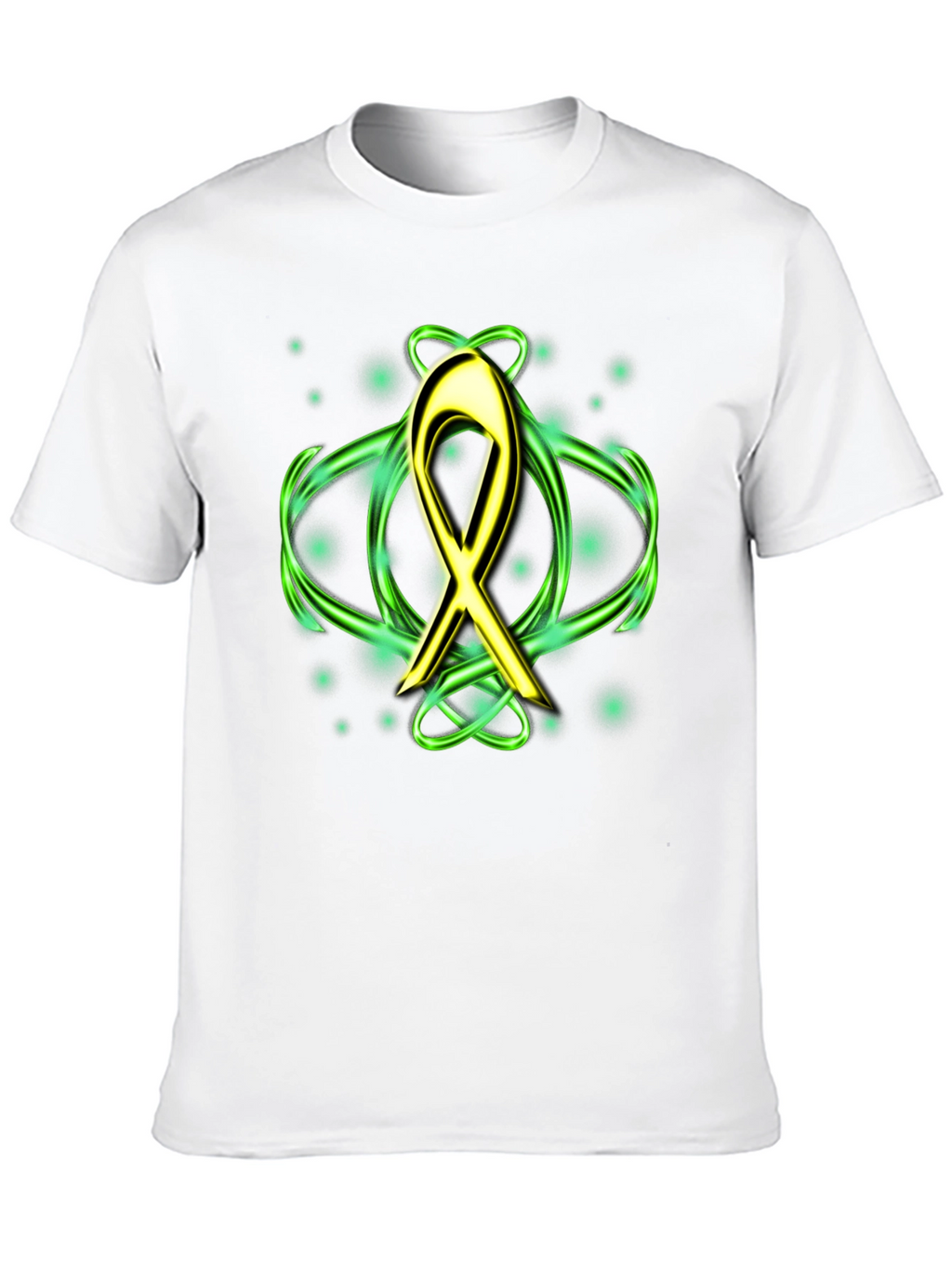 Gold Ribbon T-Shirt - Cancer Awareness
