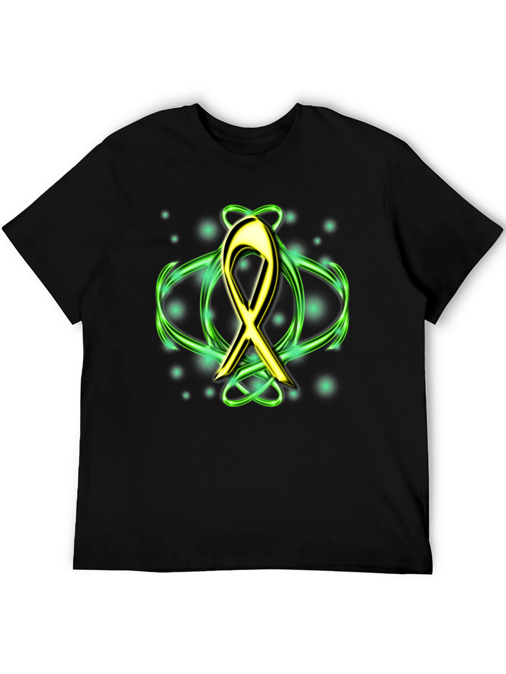 Gold Ribbon T-Shirt - Cancer Awareness