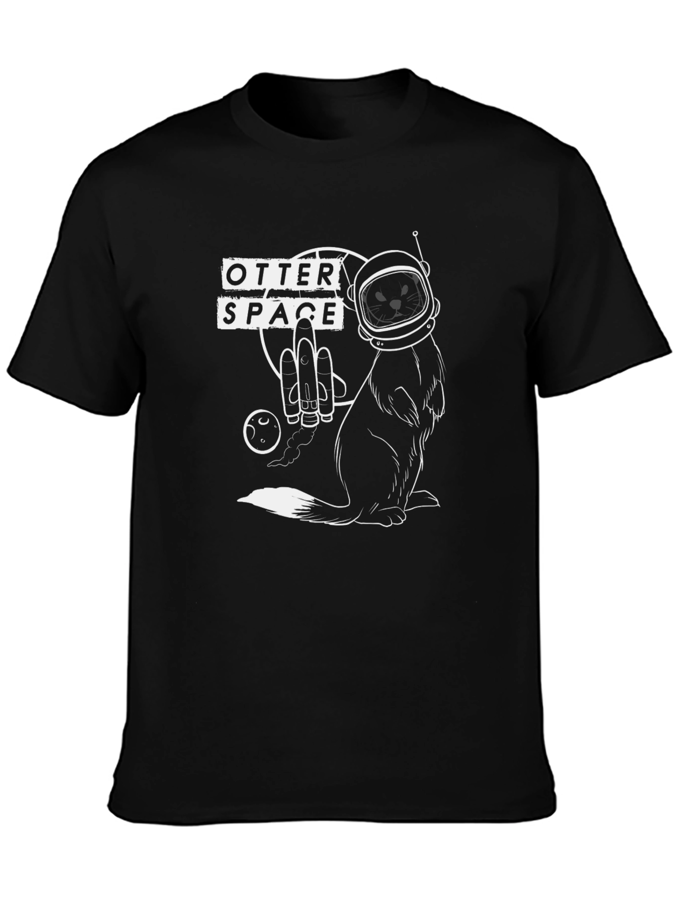 Otter Space T-Shirt - Premium Cotton Graphic Tee