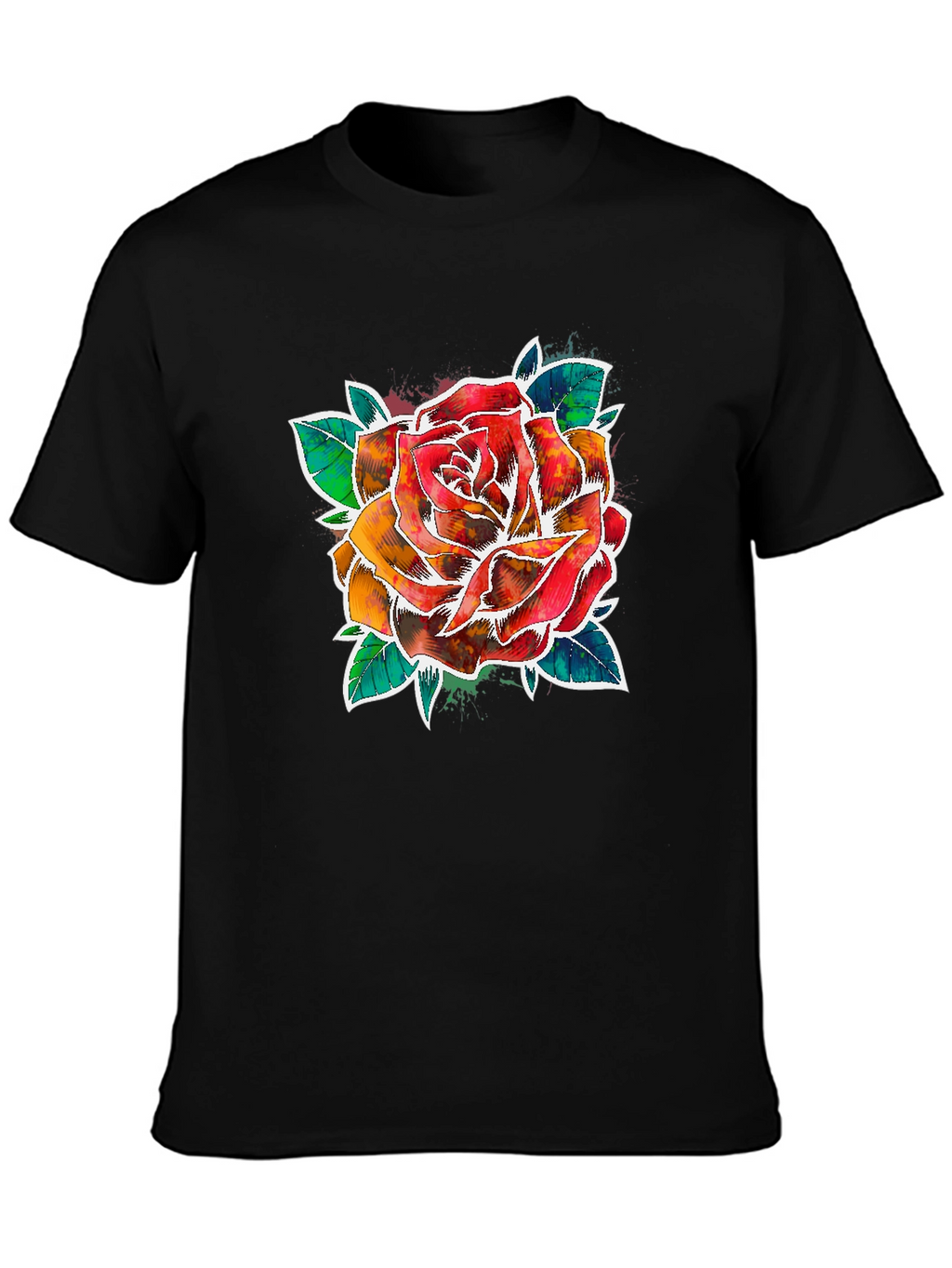 Watercolor Rose Graphic Tee