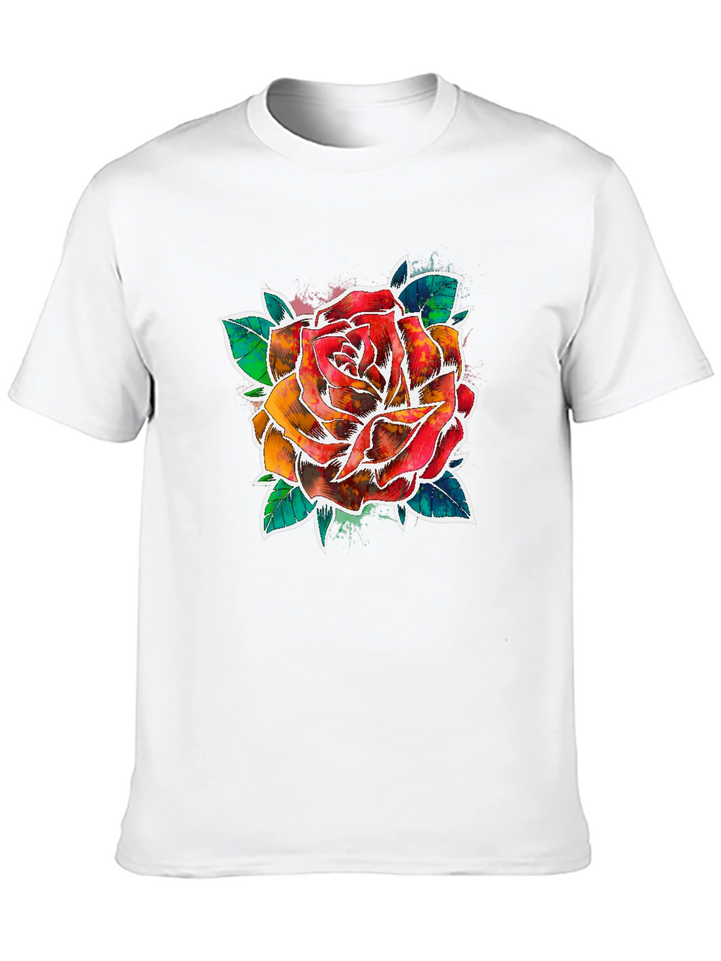 Watercolor Rose Graphic Tee